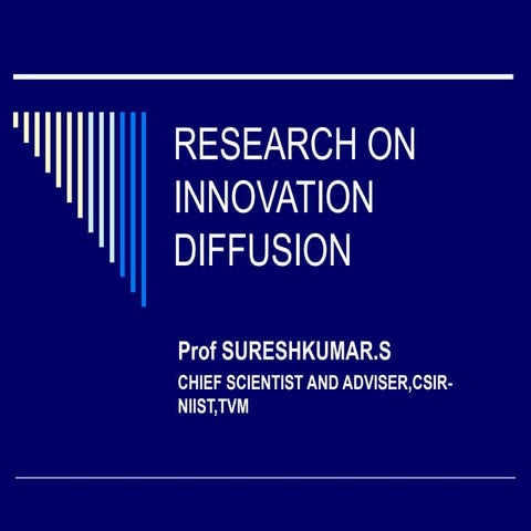 Research on innovation diffusion