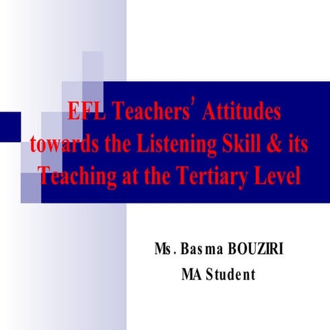 Research On Teachers Attitudes