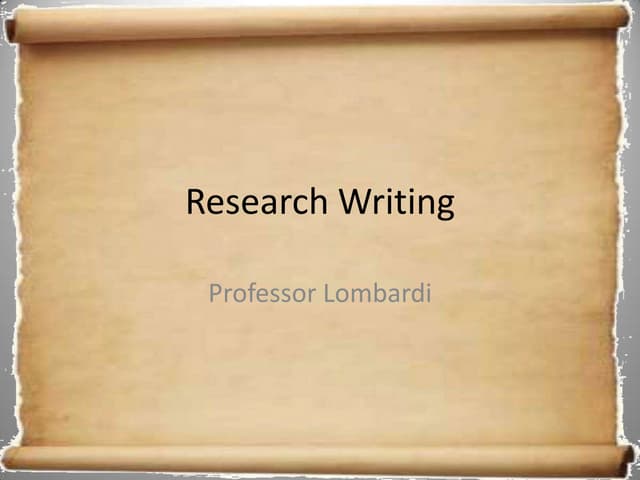 How to write a lot by Paul Silvia | PPT