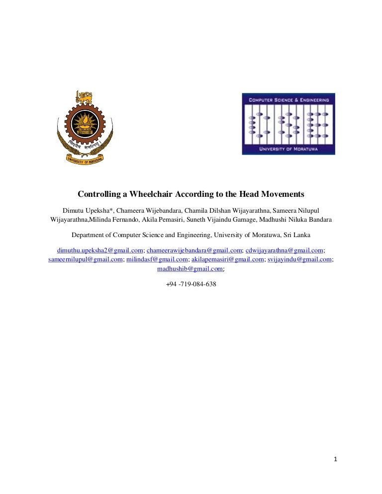 Smart wheelchair project report pdf picture