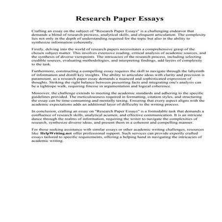 Research Paper Essays. Delta State University