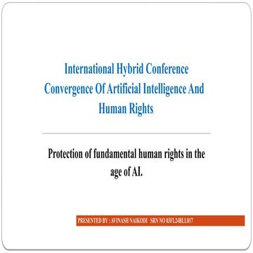 RESEARCH PAPER ON protecion of fundamental human rights in age of AI.pptx