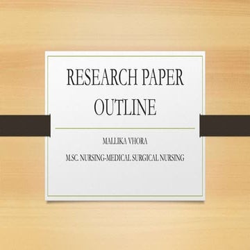 Research paper outline | PPT