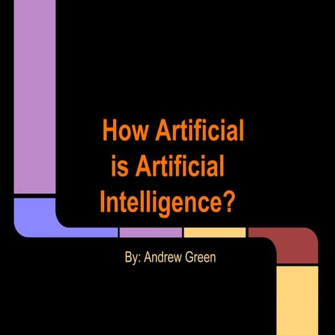 How Artificial is Artificial Intelligence?