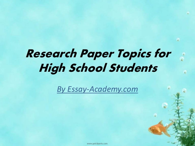 research topic ideas for junior high school students