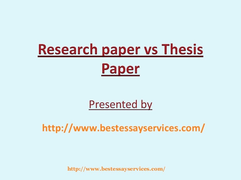 What is thesis picture