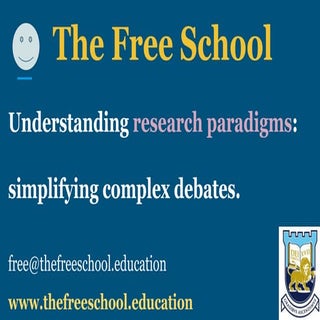 Research paradigms : understanding ...