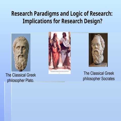 Research Paradigms and Logic of Research and Implications for Research Design...