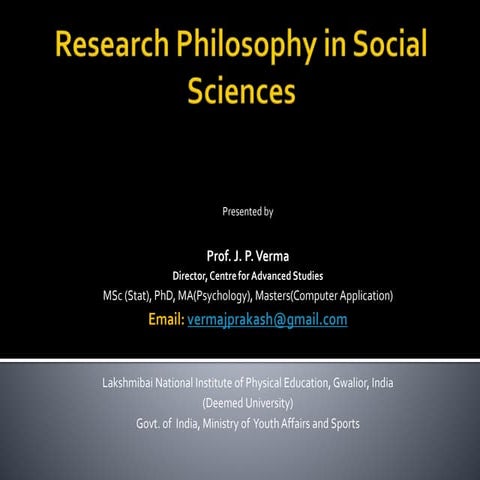 Research Philosophy for Empirical Researchers