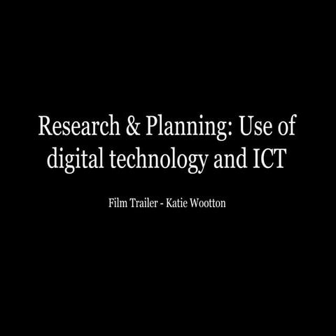 Research & planning: Digital technology and ICT used