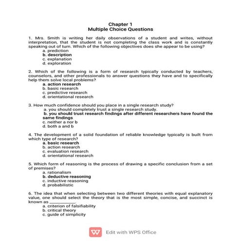 research (polit) mcqs.pdf nursing research