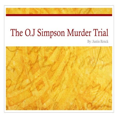 O.J. Simpson Murder Trial