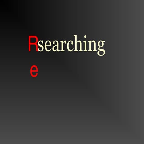 Research power point for students