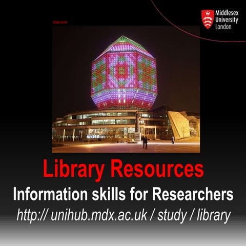 Introduction to research skillls