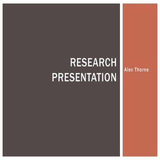 Research presentation media