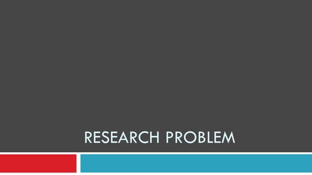 Research problem