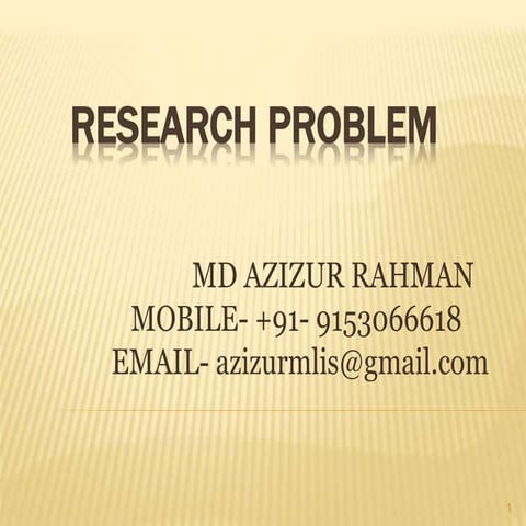 Research problem
