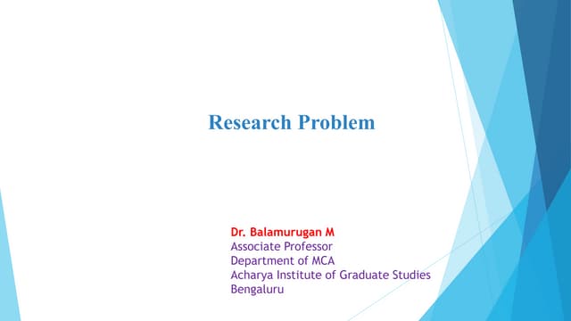 Defining a Research Problem_Dr.Balamurugan.pptx