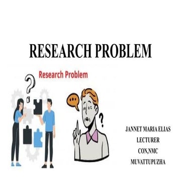 RESEARCH PROBLEM for bsc nursing students