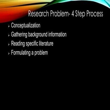 Research problem 4 step process