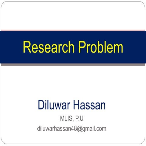 Research problem 