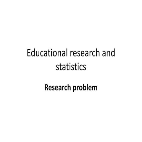 Research problem new
