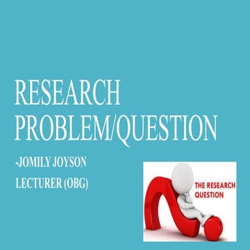 Research problem or question