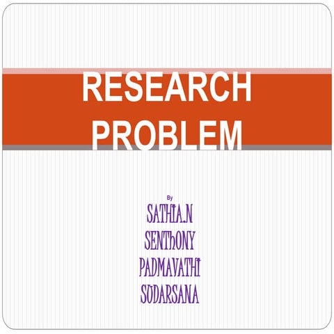 Research problem 