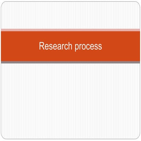 Research process