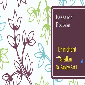 Research process made by dr nishant those who want to understand research pro...