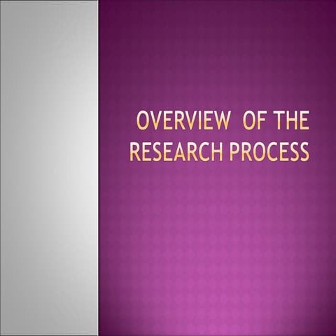Research process 