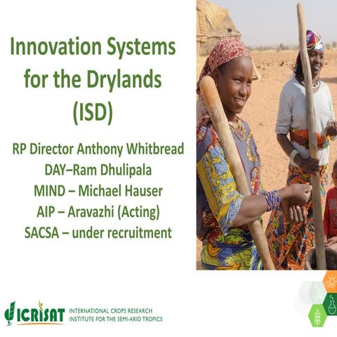 ICRISAT Global Planning Meeting 2019:Research Program - Innovation Systems fo...