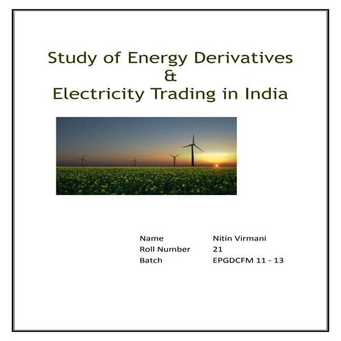 Electricity Trading in India