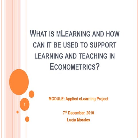 Research project presentation