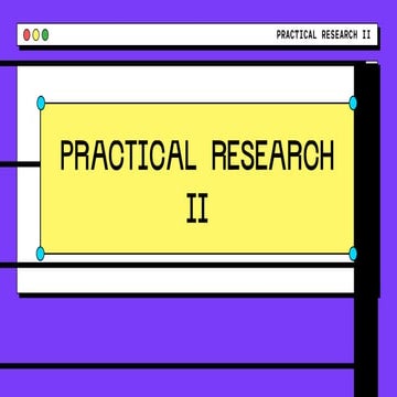 Research Project Education Presentation in a Purple Yellow White Lined Style....