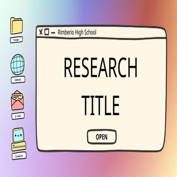 Research Project Presentation in Violet and Orange Gradient Color ...