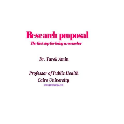 Research proposal