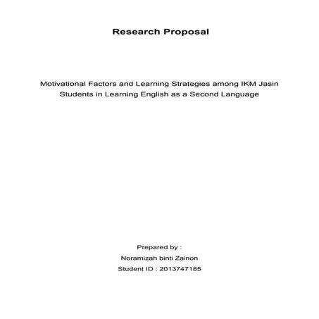 Research proposal