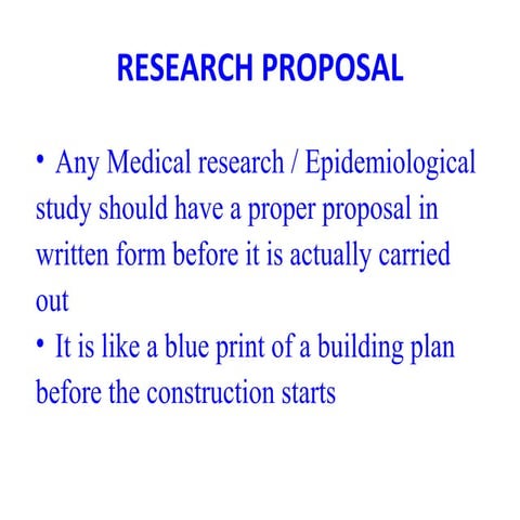 Research proposal