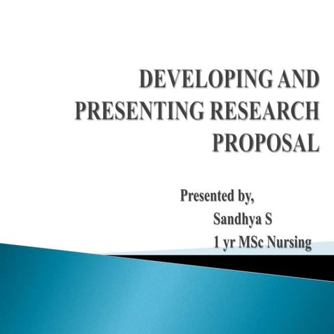 Research proposal