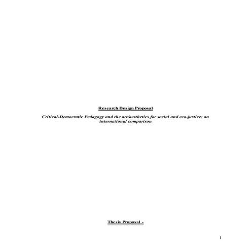 Critical-Democratic Pedagogy and the art/aesthetics for social and eco-justic...