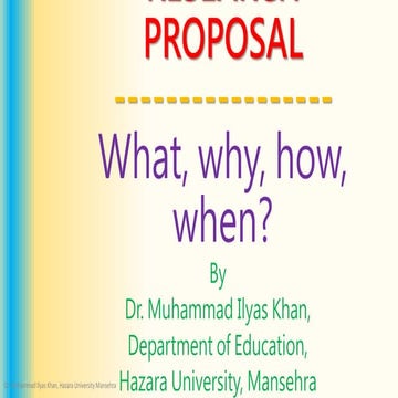 Writing research proposal general structure and content | PPTX