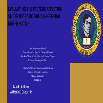 Research Proposal-Factors Affecting Students Mathematics PerformancePPT.pptx