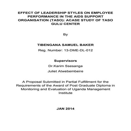 Research proposal  tibengana samuel baker