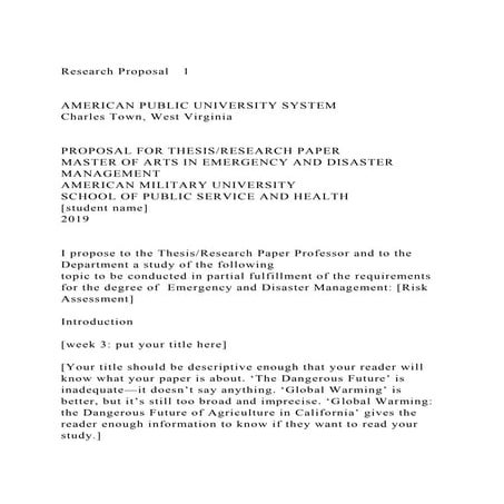 Research Proposal1AMERICAN PUBLIC UNIVERSITY SYSTEMCharle.docx