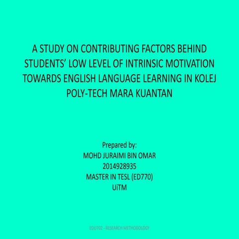 Research proposal chapter 1 presentation