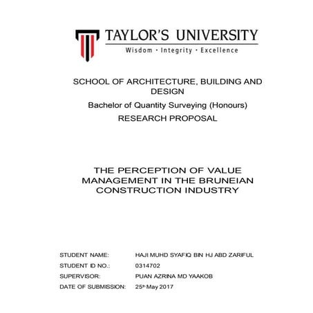 Research proposal final draft