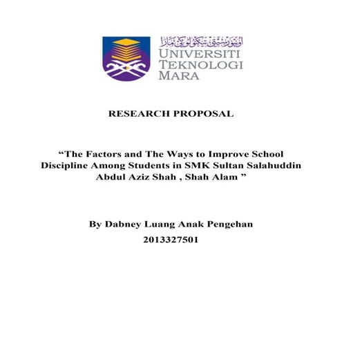 Research proposal research
