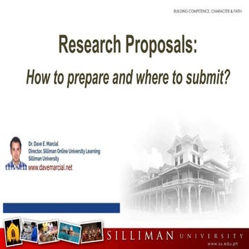 Research proposals how to prepare and where to submit | PPTX