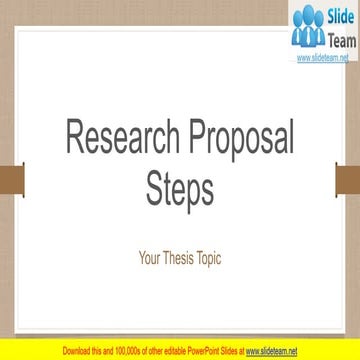 Research Proposal Steps PowerPoint Presentation Slides | PPT